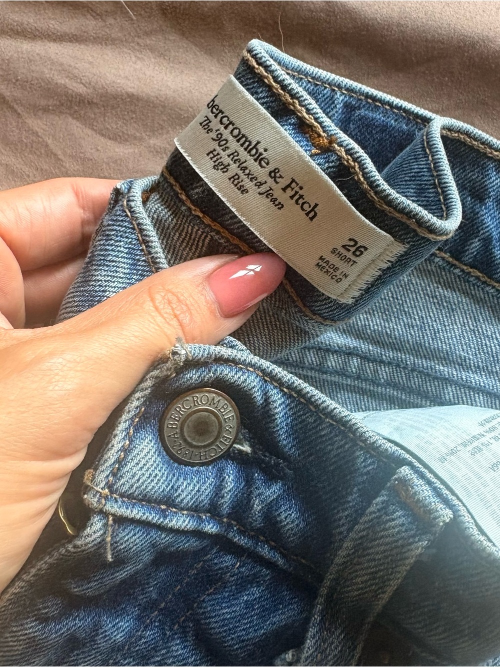 Abercrombie & Fitch Light Blue High-Rise Denim Jeans - Picture 1 of 3